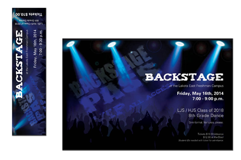 poster design, ticket design, CDS portfolio, cdsprint.com, Corporate Document Solutions, CDS Design Team, print collateral