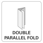 bindery, wholesale printer, Double Parallel Fold, folding options, printing, print finishing options