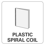 bindery, wholesale printer, Plastic Spiral Coil, coil books, printing, print finishing options