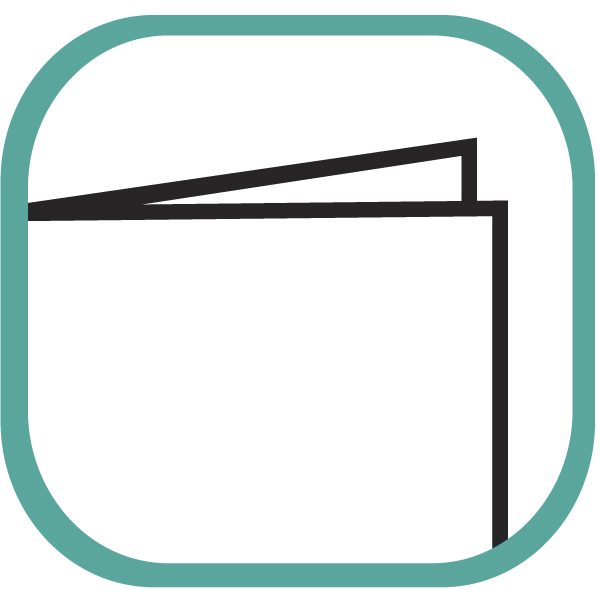 simple line icon of a newsletter, newsletters, printed newsletters, print products